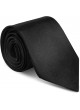 URAQT Men Ties, Classic Men's Solid Satin Neck Tie, Premium Pure Color Necktie for Men, Formal Black Ties for Men Business Wedding Party Work Tie, 8cm