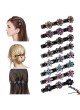 URAQT Braided Hair Clip for Girls, 8Pcs Flowers and Snowflakes Side Hair Clip, Hair Sectioning Clips, Hair Clips For Styling Sectioning,Ladies Sparkling Rhinestone Flower Hair Clip, Gifts for Women Girls